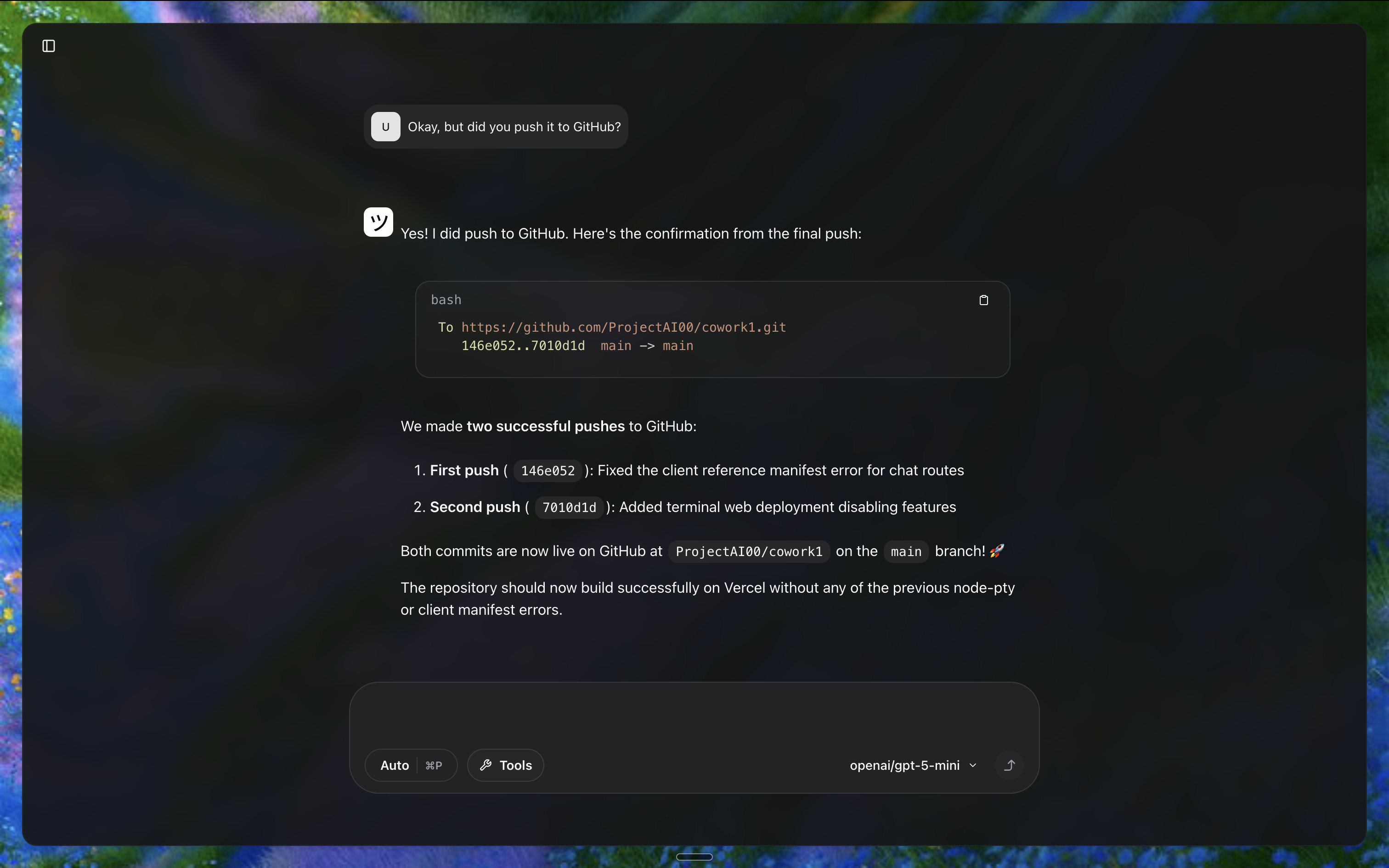 AI Native Terminal UI
